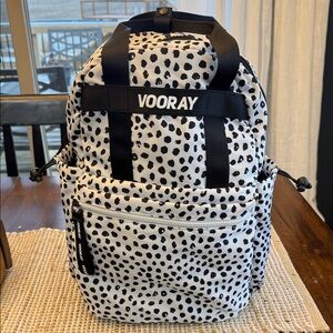Vooray Black and White Leopard Print Backpack